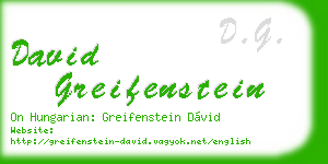 david greifenstein business card