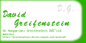 david greifenstein business card